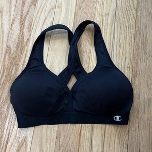 Champion Black Sports Bra S